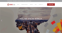 Desktop Screenshot of frontlineafrica.com